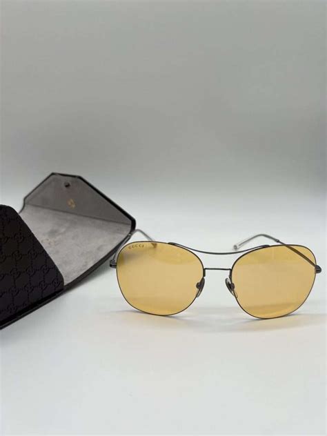 gucci occhiali acetato lenti gialle|Occhiali da Vista e da Sole da Donna .